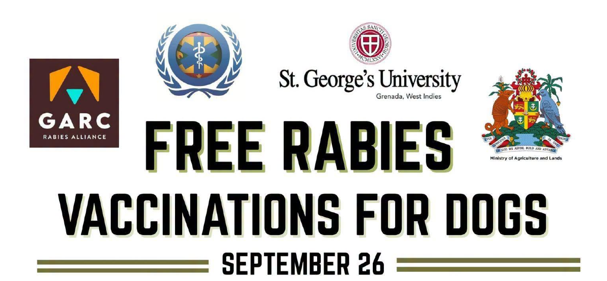 Free Rabies Vaccination Clinics for Dogs Across Grenada on Sept 26